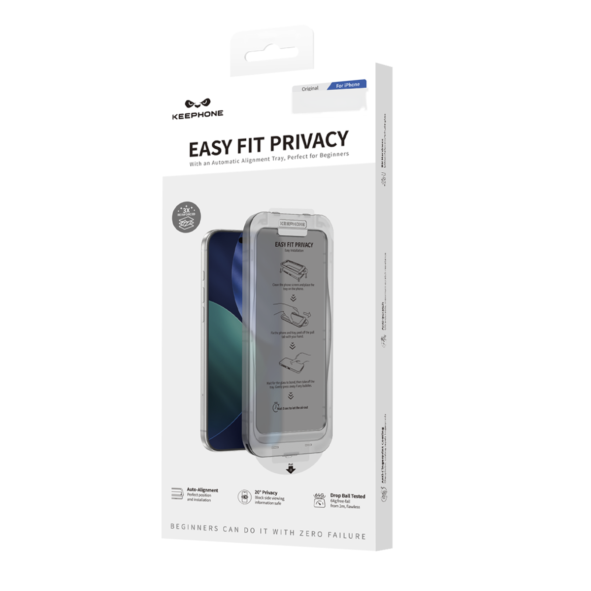 Keephone Apple iPhone 18 Pro Max EasyFit Hayalet Cam Ekran Koruyucu