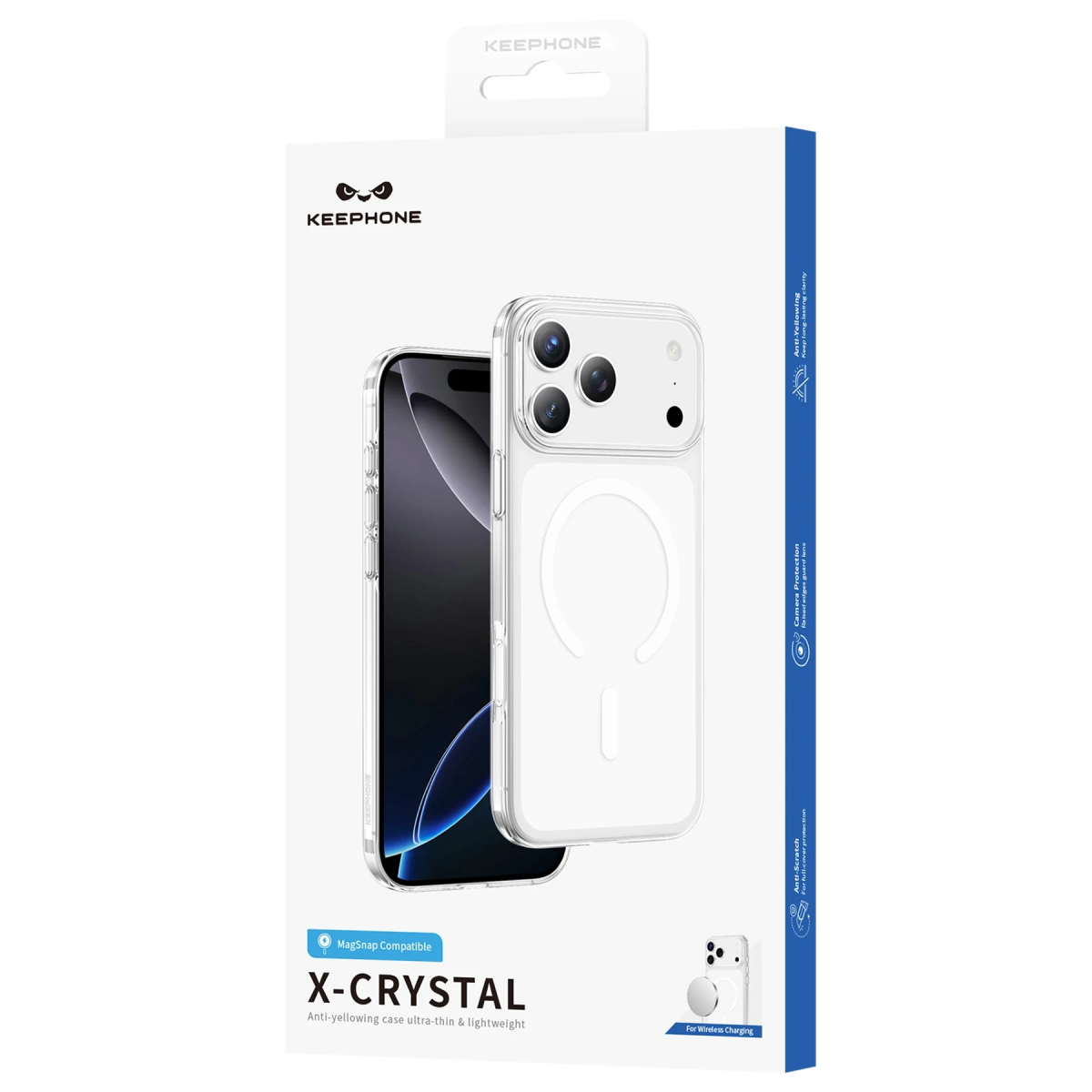 Keephone Apple iPhone 18 Pro Max X-Crystal Slim Magsafe Kılıf