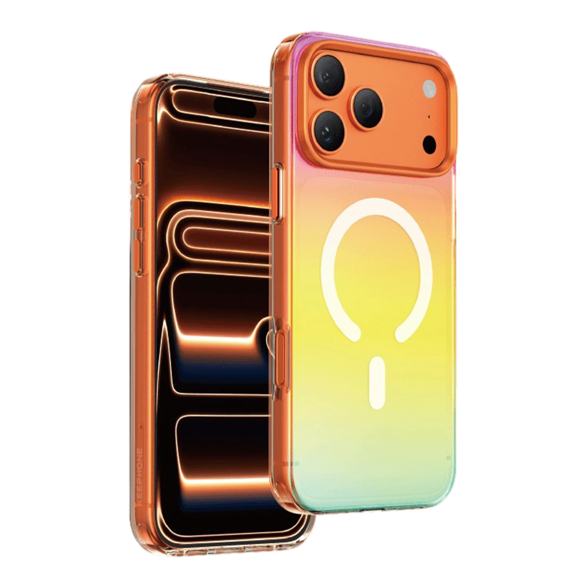 Keephone Apple iPhone 18 Pro Rainbow Magsafe Kapak