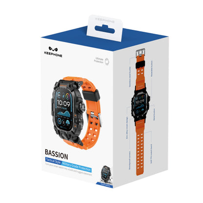 Keephone Apple Watch 46mm Bassion Kasalı Kordon