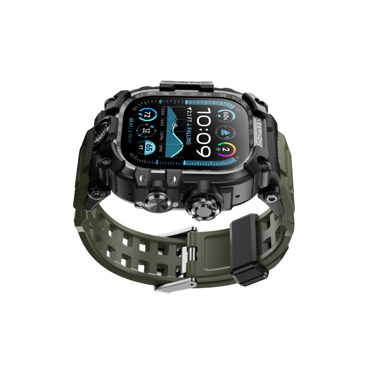 Keephone Apple Watch Ultra 49mm Bassion Kasalı Kordon