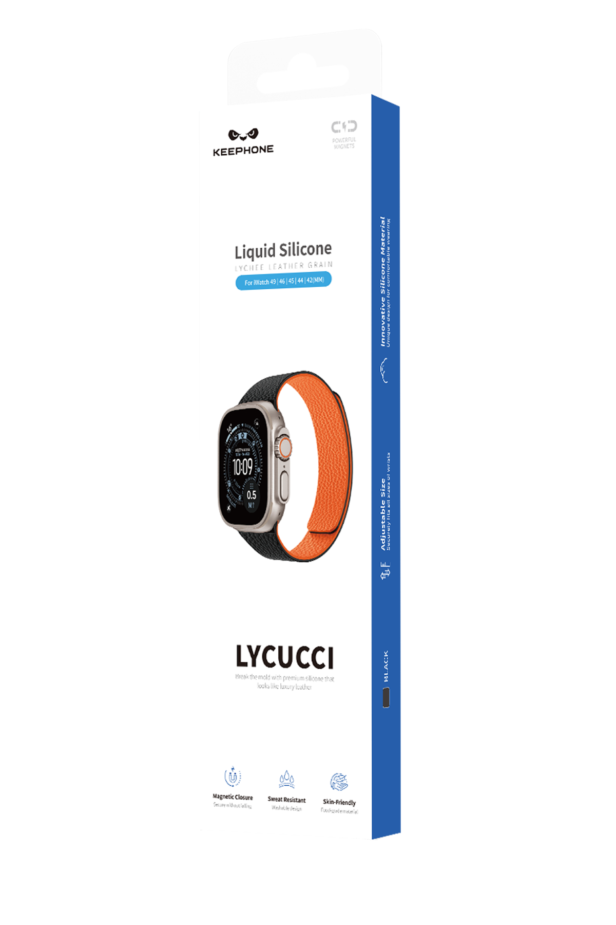 Keephone Apple Watch Ultra 49mm Lycucci Kordon - Beyaz