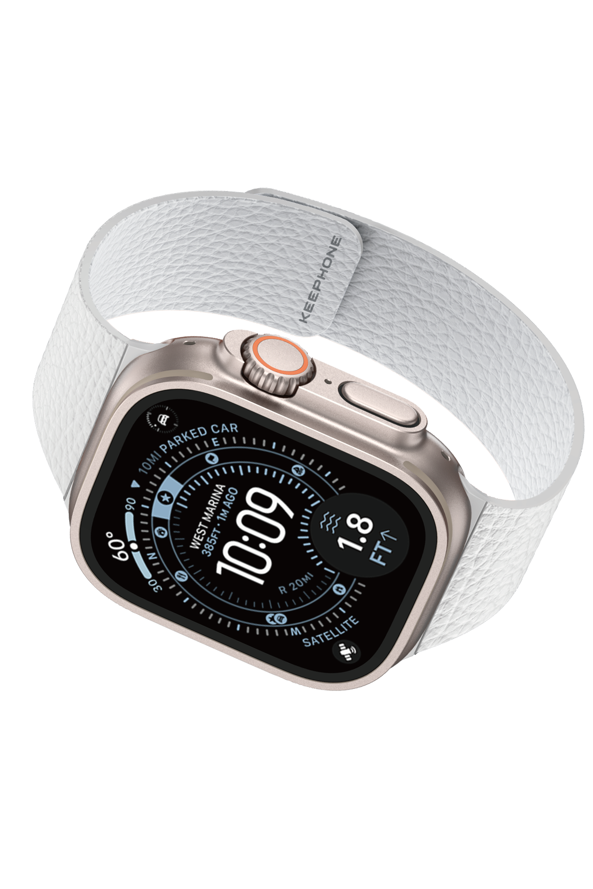 Keephone Apple Watch Ultra 49mm Lycucci Kordon - Beyaz