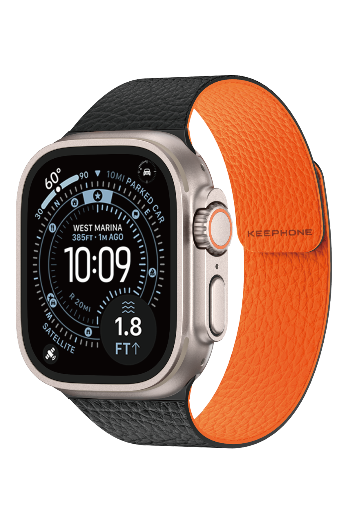 Keephone Apple Watch Ultra 49mm Lycucci Kordon - Siyah