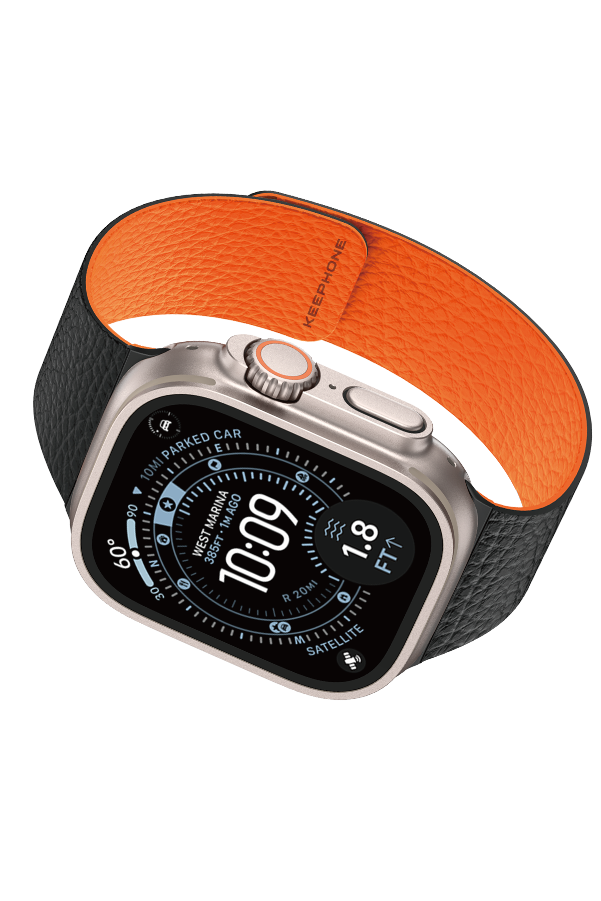 Keephone Apple Watch Ultra 49mm Lycucci Kordon - Siyah