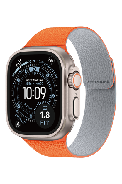Keephone Apple Watch Ultra 49mm Lycucci Kordon - Turuncu