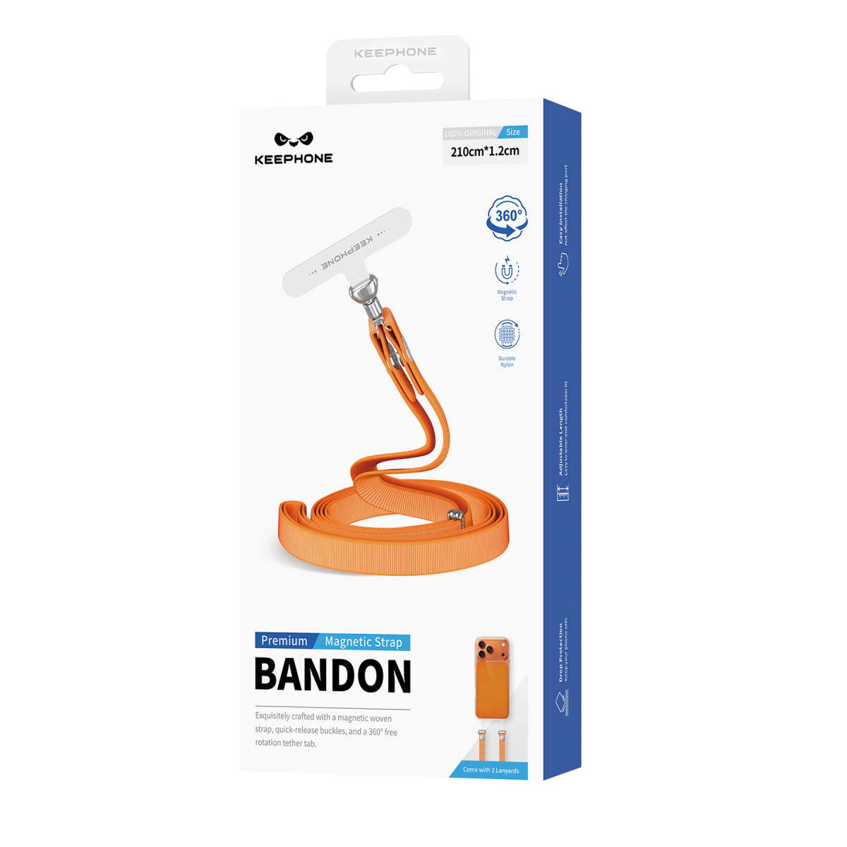Keephone Bandon 210cm Manyetik Boyun Askısı