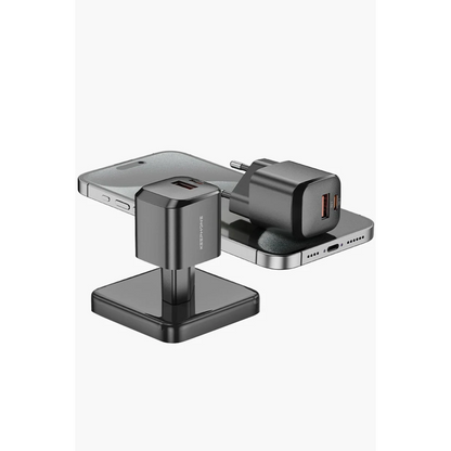 Keephone Rapid CH23061 1 Adet 20W Type-C ve 1 Adet 18W USB Çıkışlı PD Şarj Cihazı - Siyah