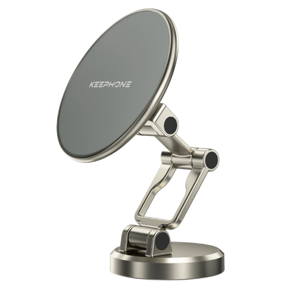 Keephone MagHold CR106 Yapışkanlı 360 Derece Ayarlanabilir Manyetik Magsafe Telefon Tutucu - Titanyum