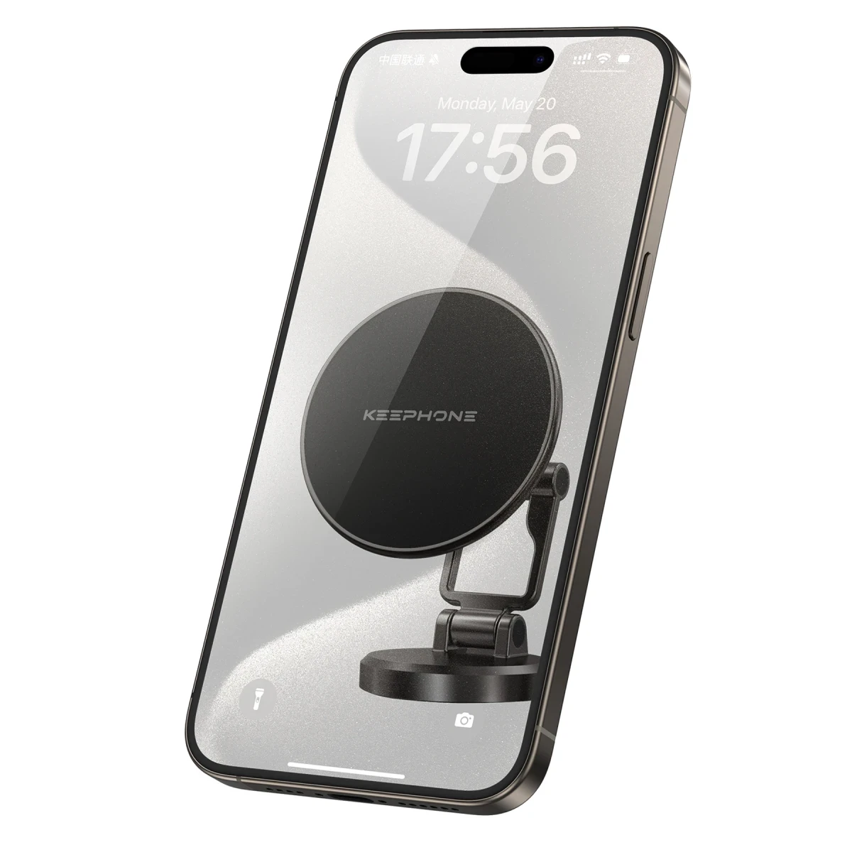 Keephone MagHold CR106 Yapışkanlı 360 Derece Ayarlanabilir Manyetik Magsafe Telefon Tutucu - Titanyum