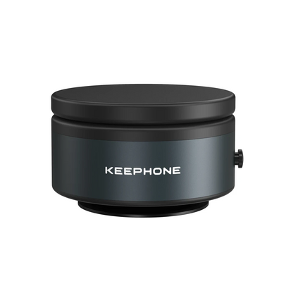 Keephone CR107 Vantuzlu 360 Derece Ayarlanabilir Kablosuz Şarj Destekli Manyetik Magsafe Telefon Tutucu - Koyu Gri