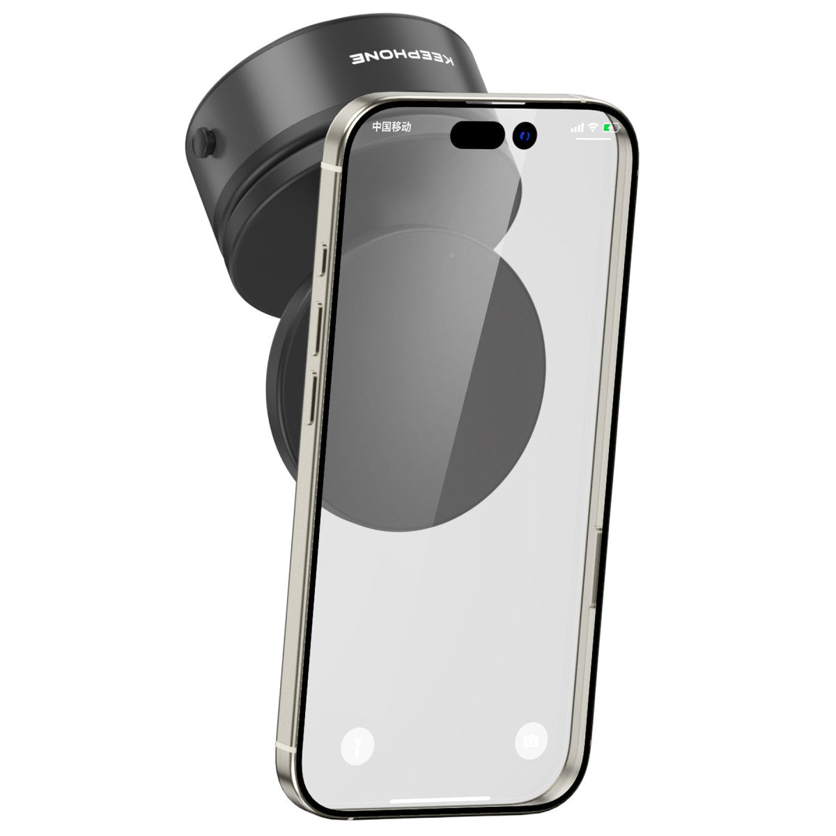Keephone CR107 Vantuzlu 360 Derece Ayarlanabilir Kablosuz Şarj Destekli Manyetik Magsafe Telefon Tutucu