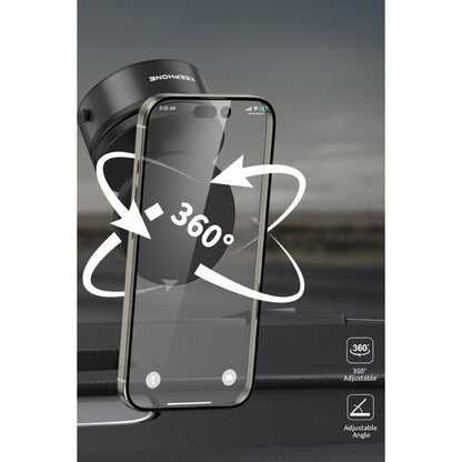 Keephone CR107 Vantuzlu 360 Derece Ayarlanabilir Kablosuz Şarj Destekli Manyetik Magsafe Telefon Tutucu