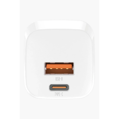 Keephone GaN Wall CH23091 30W 1 Adet Type-C ve 1 Adet USB Çıkışlı GaN Şarj Cihazı - Beyaz