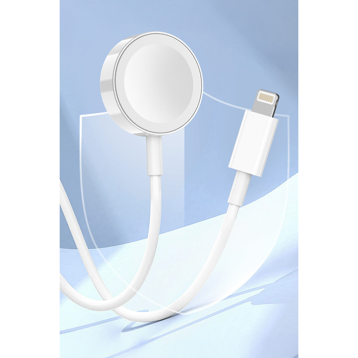 Keephone IC-013 Type-C to Lightning ve Kablosuz Saat Şarj Çıkışlı 2in1 Hızlı Şarj Kablosu
