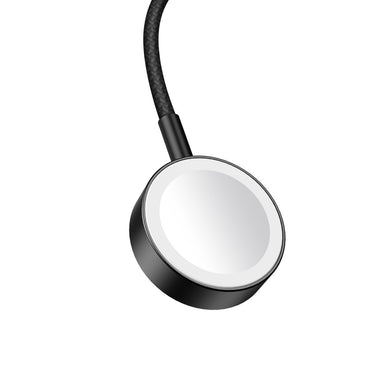 Keephone IC-016 Type-C to Kablosuz Saat Şarj Çıkışlı Örgü Hızlı Şarj Kablosu