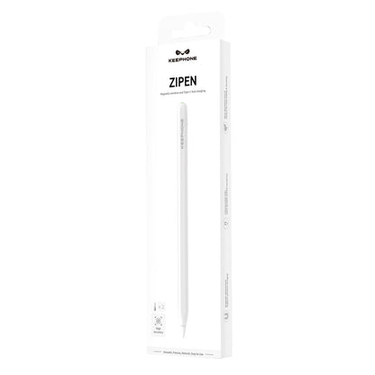 Keephone IPEN-04 iPad Uyumlu Magsafe Şarj Destekli Type-C Şarjlı Dokunmatik Stylus Pen Kalem – Beyaz