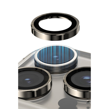 Keephone Apple iPhone 14 3D Spiral Alüminyum AR Kamera Lens Koruyucu
