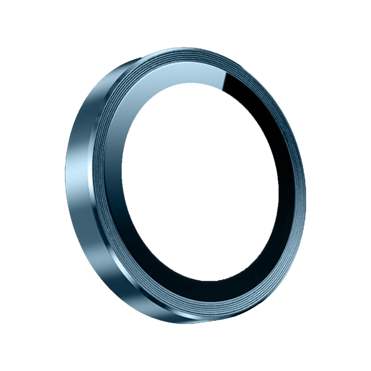 Keephone Apple iPhone 14 3D Spiral Alüminyum AR Kamera Lens Koruyucu - Mavi