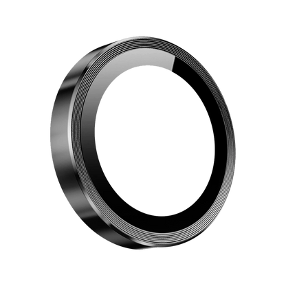 Keephone Apple iPhone 14 3D Spiral Alüminyum AR Kamera Lens Koruyucu - Siyah