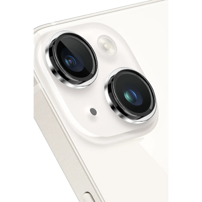 Keephone Apple iPhone 14 Capital Alüminyum AR Kamera Lens Koruyucu - Gümüş