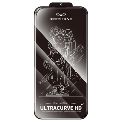 Keephone Apple iPhone 14 Plus UltraCurve HD 3D Cam Ekran Koruyucu - Siyah