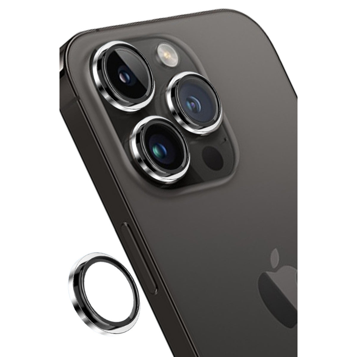 Keephone Apple iPhone 14 Pro Max Capital Alüminyum AR Kamera Lens Koruyucu