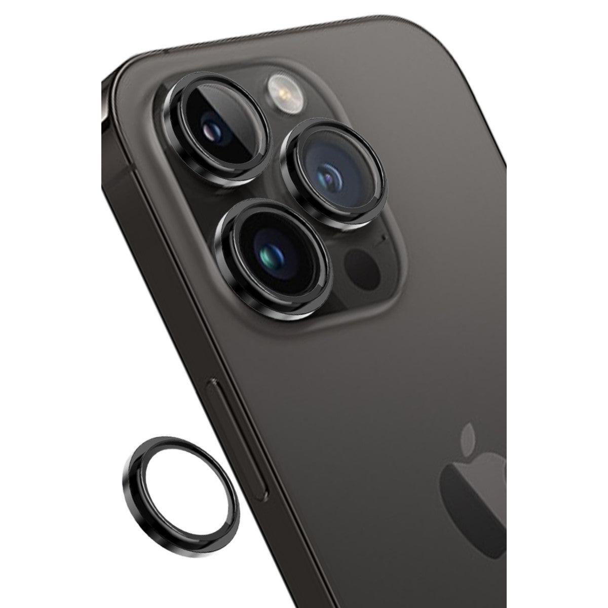 Keephone Apple iPhone 14 Pro Max Capital Alüminyum AR Kamera Lens Koruyucu