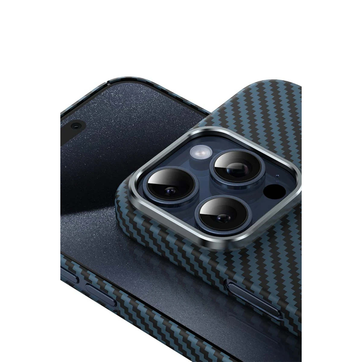 Keephone Apple iPhone 14 Pro Max Kevlar Magsafe Kılıf - Mor