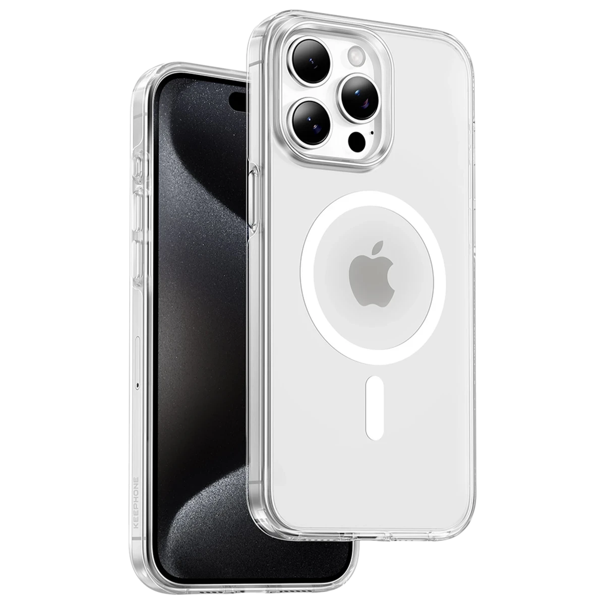 Keephone Apple iPhone 14 Pro Max Non Yellow Şeffaf Magsafe Kılıf - Şeffaf