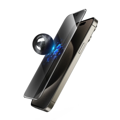 Keephone Apple iPhone 14 Pro UltraCurve Privacy 3D Cam Ekran Koruyucu - Siyah