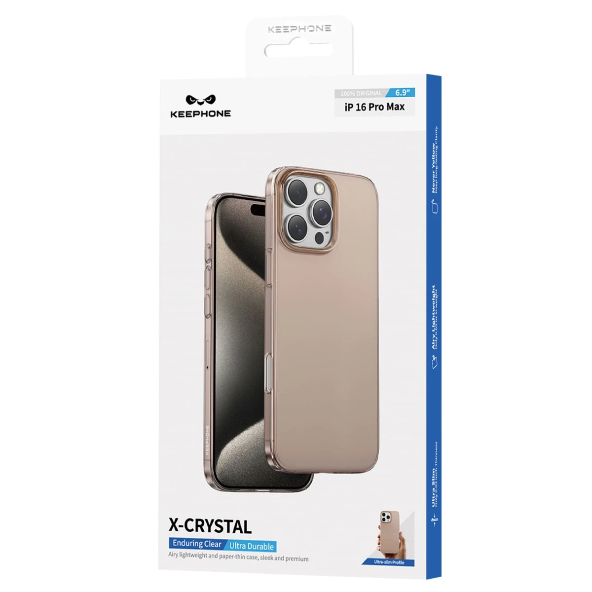 Keephone Apple iPhone 14 X-Crystal Slim Kılıf - Şeffaf