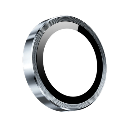Keephone Apple iPhone 15 3D Spiral Alüminyum AR Kamera Lens Koruyucu - Açık Mavi
