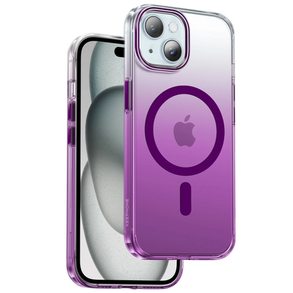 Keephone Apple iPhone 15 Aurora Pro Magsafe Kılıf - Mor