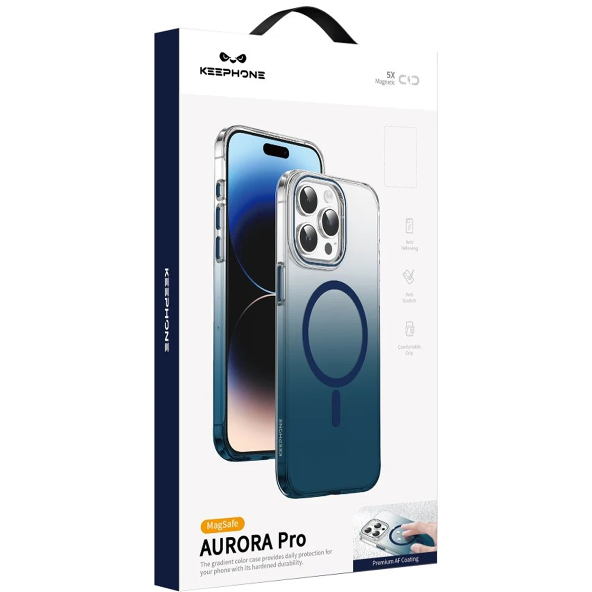 Keephone Apple iPhone 15 Aurora Pro Magsafe Kılıf - Mor