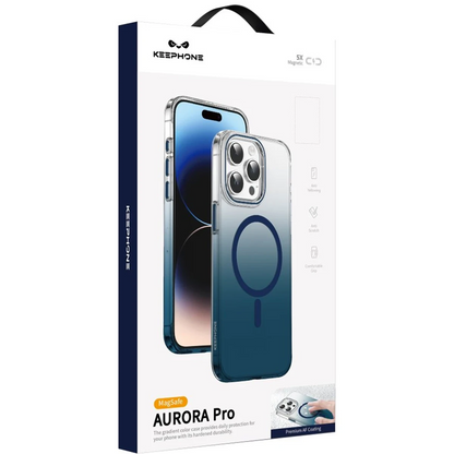 Keephone Apple iPhone 15 Aurora Pro Magsafe Kılıf - Mor
