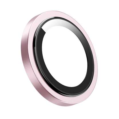 Keephone Apple iPhone 15 Capital Alüminyum AR Kamera Lens Koruyucu - Pembe