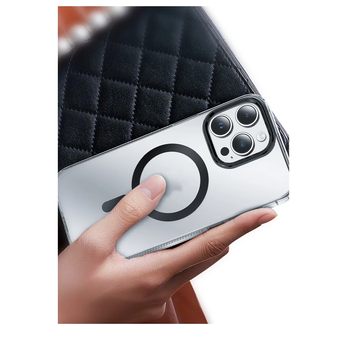 Keephone Apple iPhone 15 Dazzle Pro Matte Magsafe Kılıf - Mavi