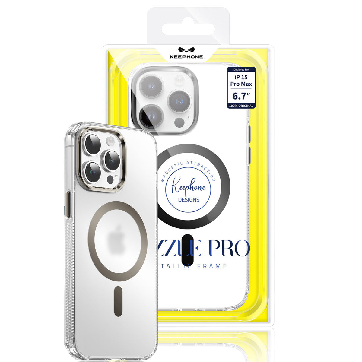Keephone Apple iPhone 15 Dazzle Pro Matte Magsafe Kılıf