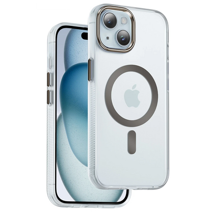 Keephone Apple iPhone 15 Dazzle Pro Matte Magsafe Kılıf - Çöl Titanyum