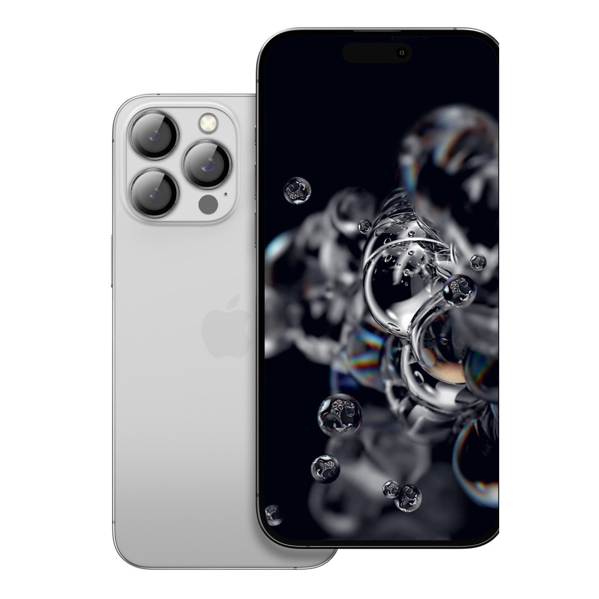 Keephone Apple iPhone 15 Pro Max 3D Spiral Alüminyum AR Kamera Lens Koruyucu