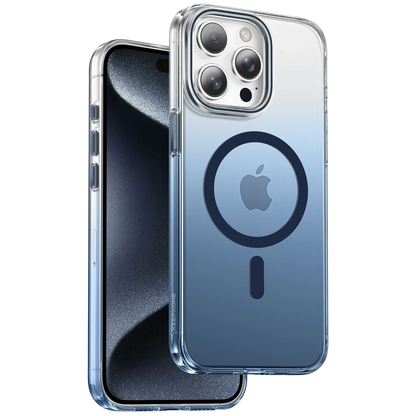Keephone Apple iPhone 15 Pro Max Aurora Pro Magsafe Kılıf - Mavi