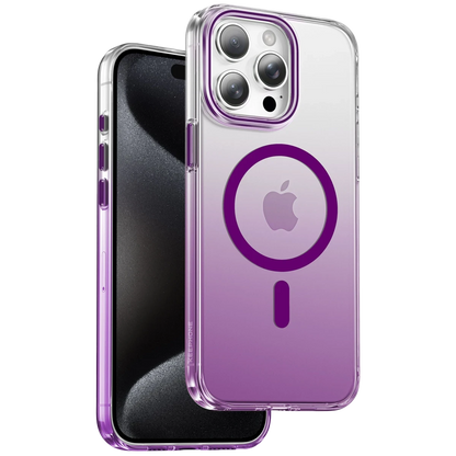 Keephone Apple iPhone 15 Pro Max Aurora Pro Magsafe Kılıf - Mor