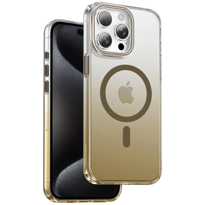 Keephone Apple iPhone 15 Pro Max Aurora Pro Magsafe Kılıf - Titan Gold