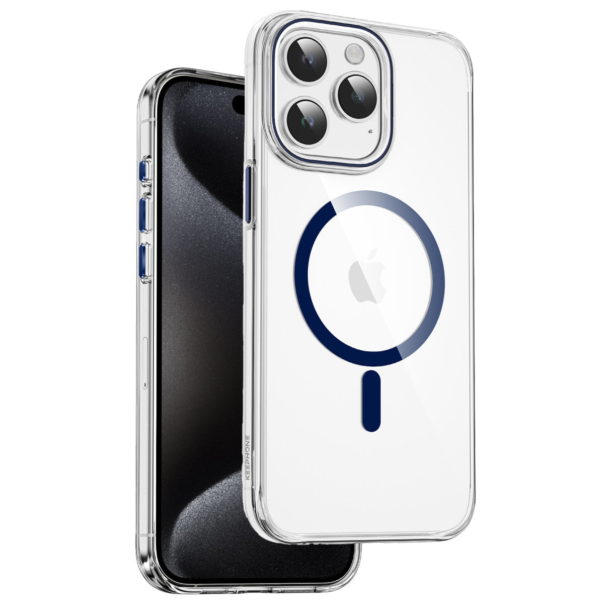 Keephone Apple iPhone 15 Pro Max Aurora Şeffaf Magsafe Kılıf