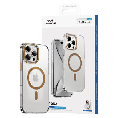 Keephone Apple iPhone 15 Pro Max Aurora Şeffaf Magsafe Kılıf