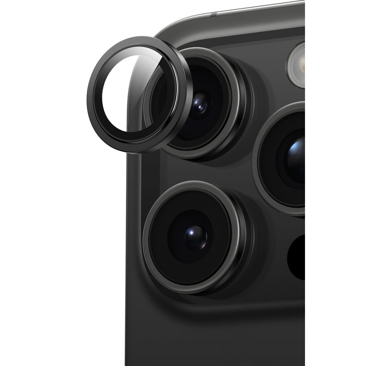 Keephone Apple iPhone 15 Pro Max Capital Alüminyum AR Kamera Lens Koruyucu