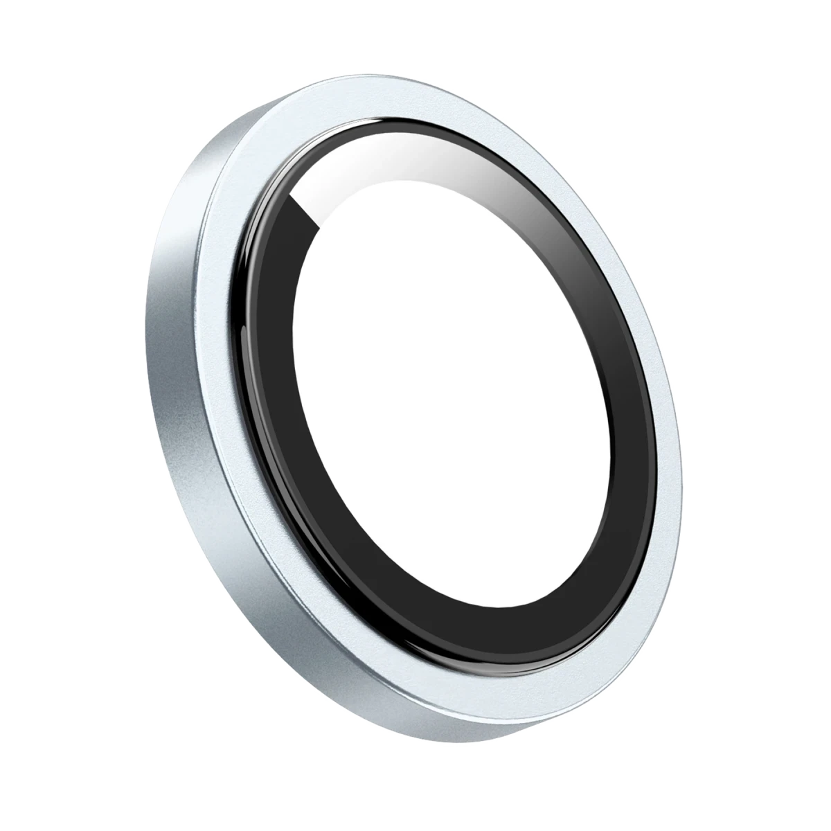 Keephone Apple iPhone 15 Pro Max Capital Alüminyum AR Kamera Lens Koruyucu - Mavi