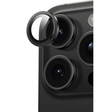 Keephone Apple iPhone 15 Pro Max Capital Alüminyum AR Kamera Lens Koruyucu - Mavi