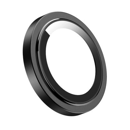 Keephone iPhone 15 Pro Max Capital Alüminyum AR Kamera Lens Koruyucu - Siyah